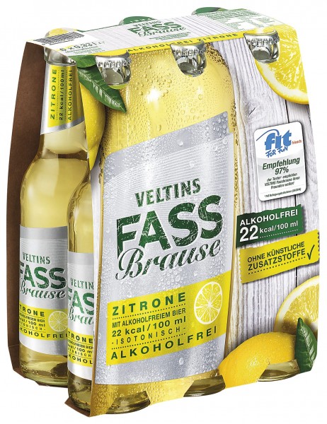 Bild von VELTINS Fassbrause Zitrone  6 x 0,33L