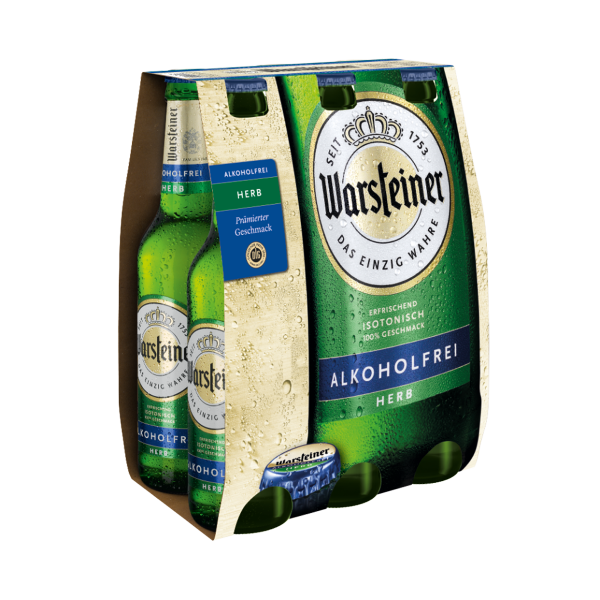 Bild von Warsteiner herb alkoholfrei  6 x 0,33L