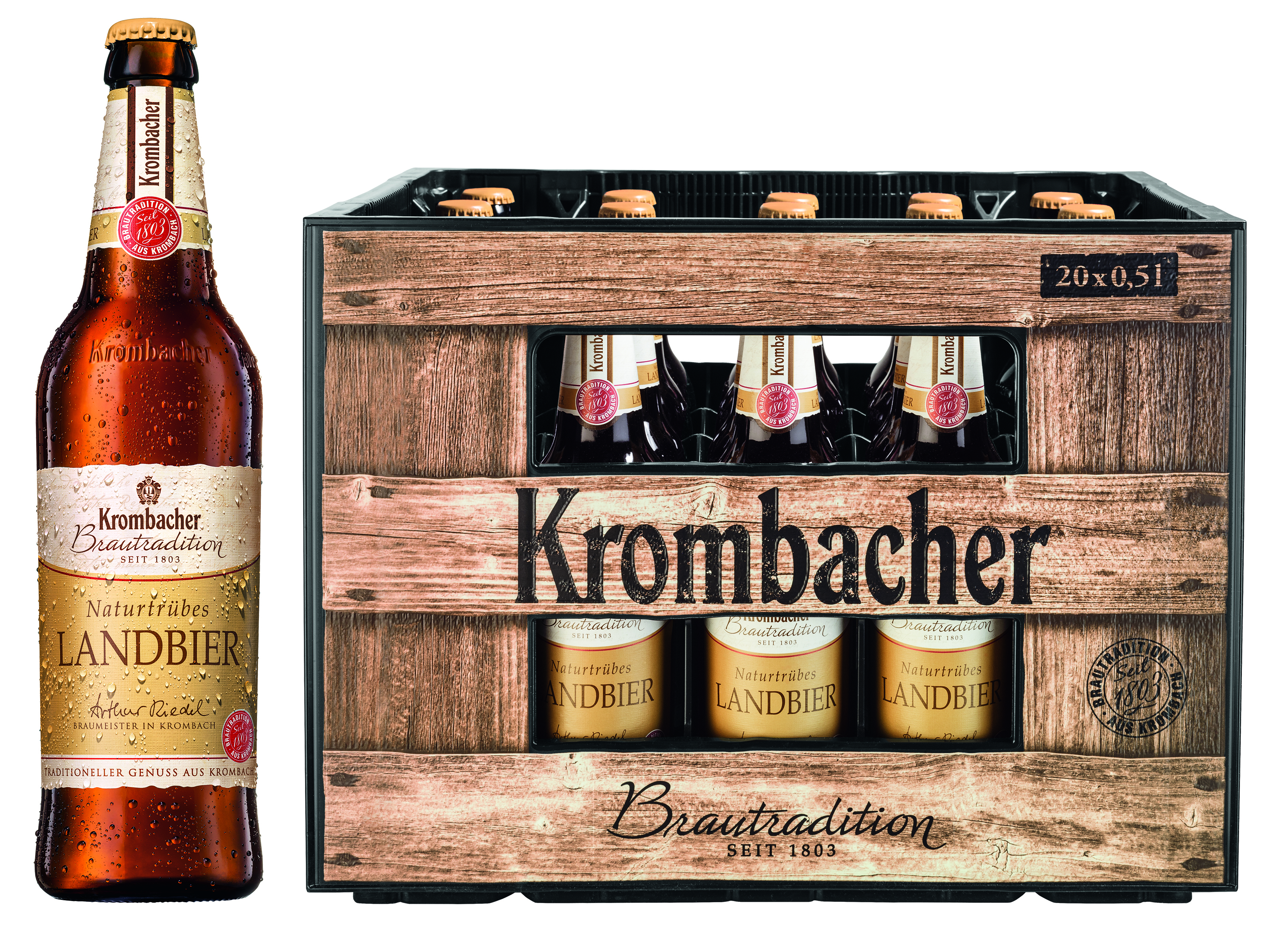 Bild von KROMB.NATURTR.LANDBIER 20X0,5L