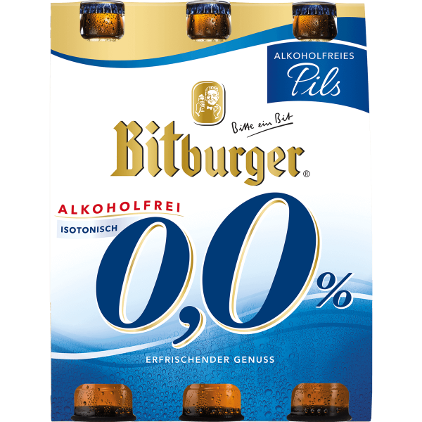 Bild von Bitburger 0,0% Alkoholfreies Pils  6 x 0,33L