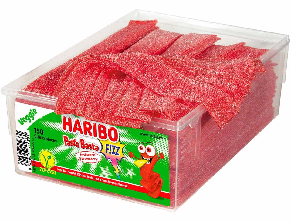 Bild von Haribo Pasta Basta Erdbeere 150 St./1125 g