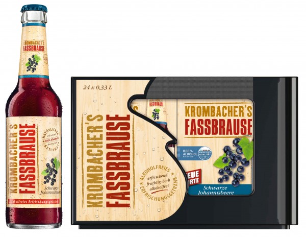 Bild von Krombacher's Fassbrause Johannisbeere  24 x 0,33L