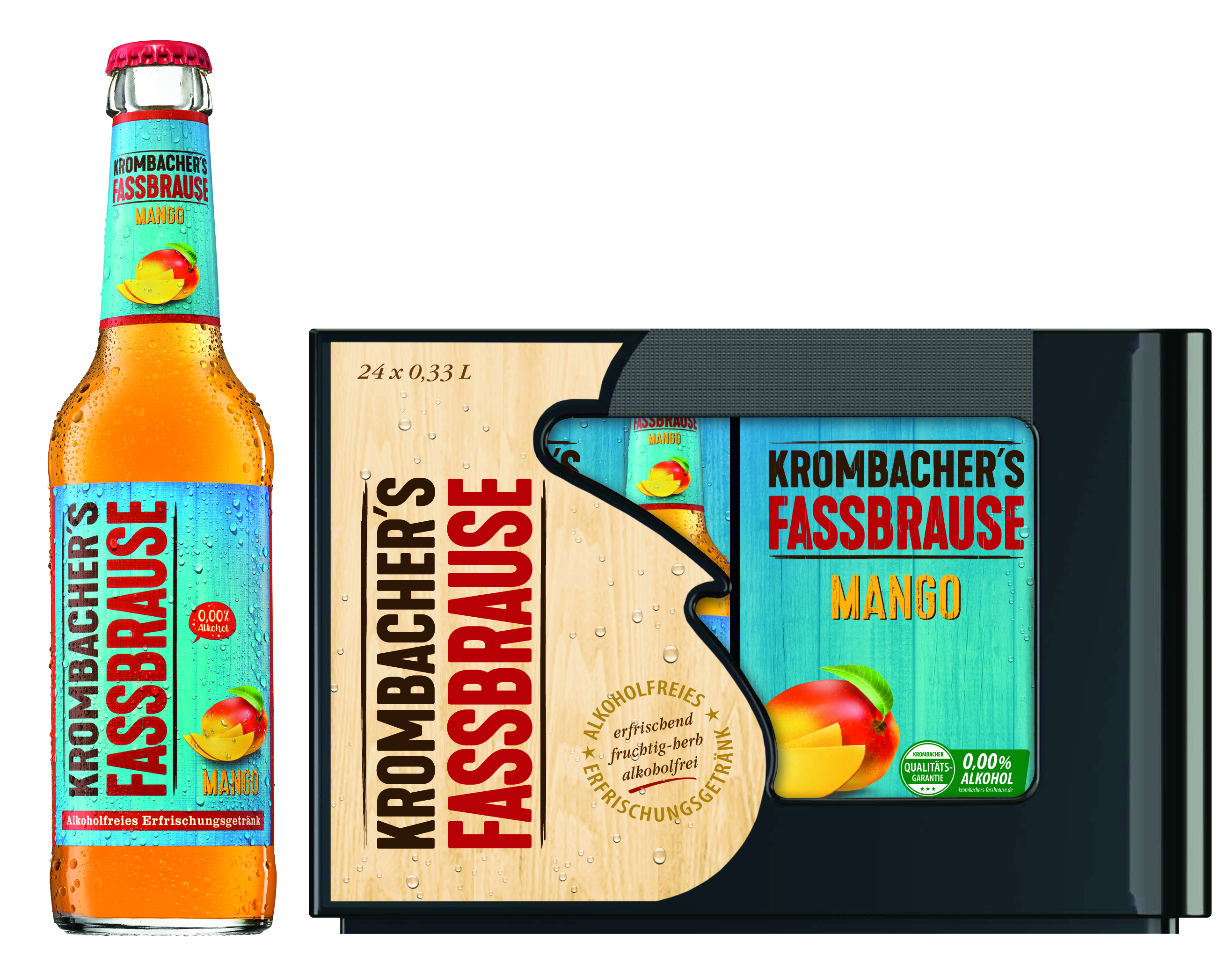 Bild von KROMB.FASSBR.MANGO   4X6X0,33L