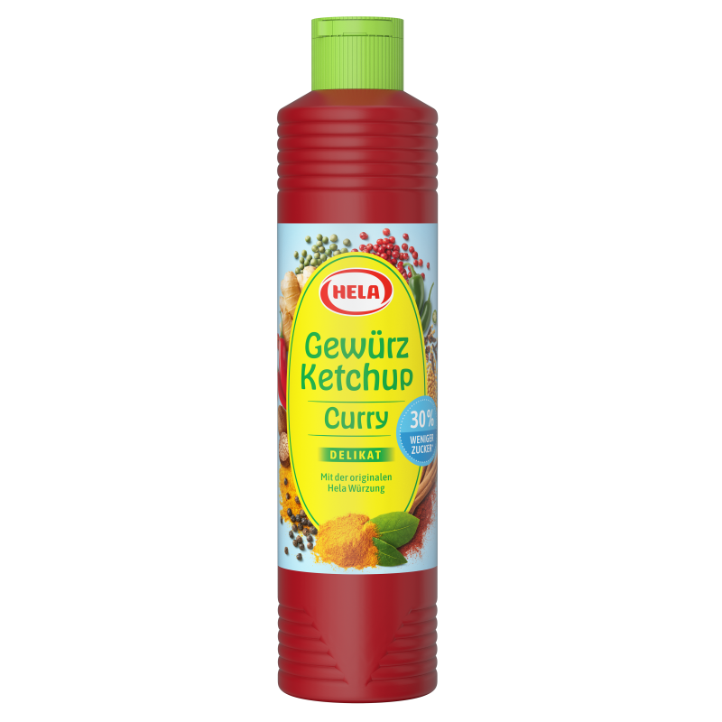 Bild von Hela Gew.Ketchup Curry deli.30%w.Z.800ml