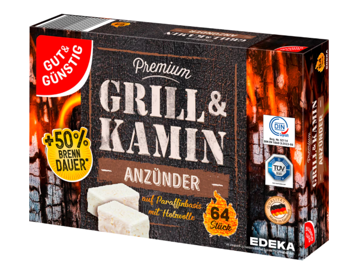 Bild von G&G Anzünder Paraffin/Holzfasern 64ST