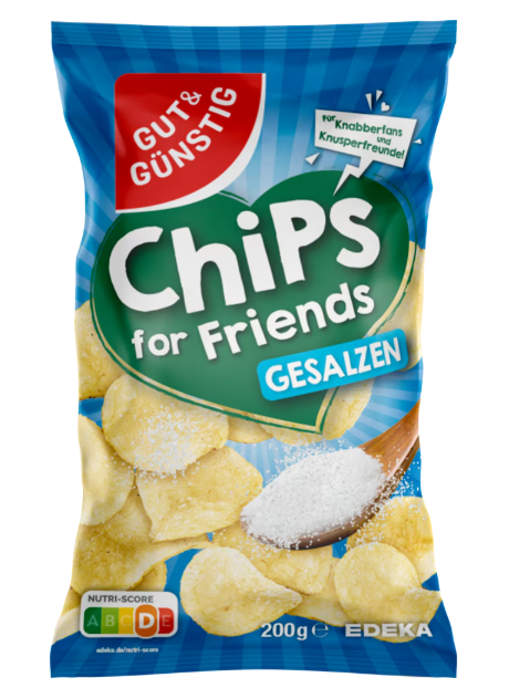 Bild von G&G Kartoffelchips Salz 200g