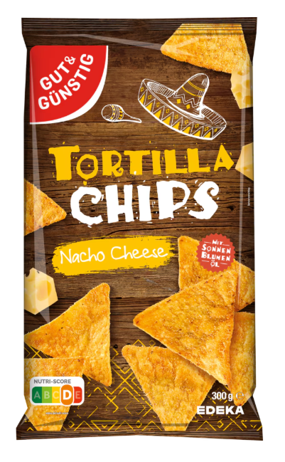 Bild von G&G Tortillachips Nacho Cheese 300g