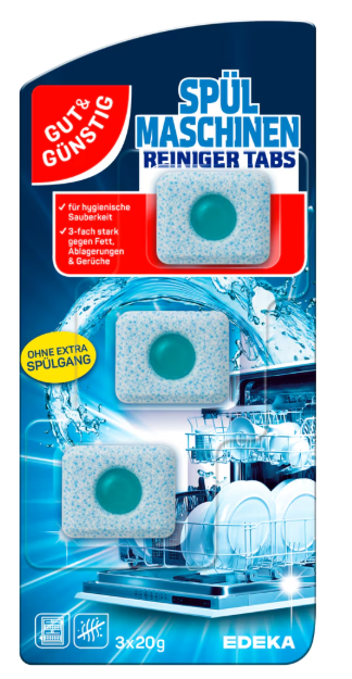 Bild von G&G Spülmaschinenreiniger Tabs 3x20g
