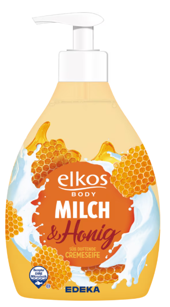 Bild von E.elkos Cremeseife Milch&Honig 500ml