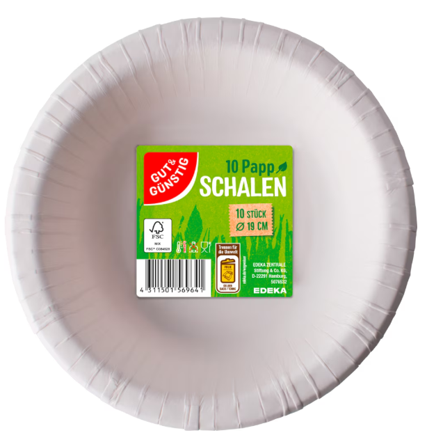 Bild von G&G Schalen weiß 480ml 10ST