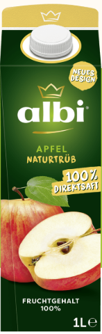 Bild von albi heimisch.Direktsaft Apfel ntr.1l EW