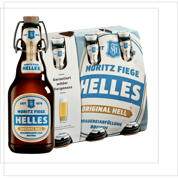 Bild von Fiege Helles Bügelverschlussflasche  6 x 0,33L
